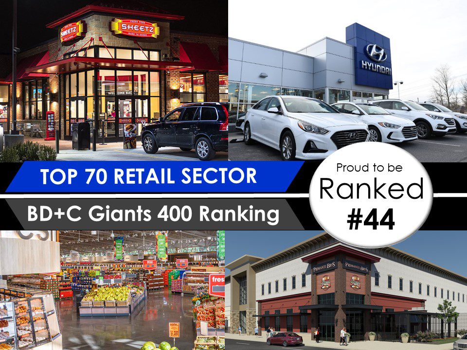 BD+C Giants 400 Ranking Top 70 Retail Sector H.F. Lenz